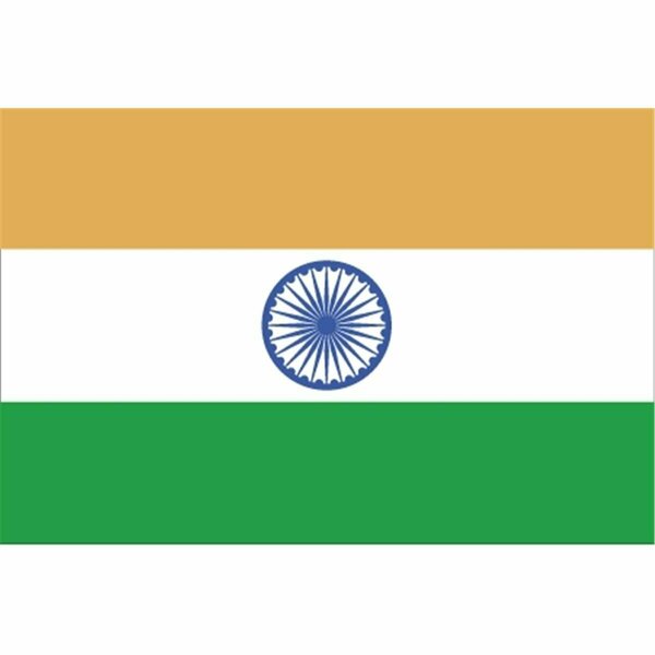 Ss Collectibles 5 ft. X 8 ft. Nyl-Glo India Flag SS2754587